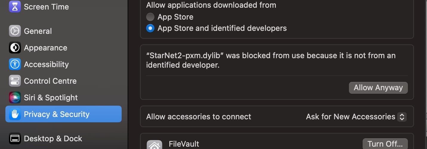 StarNet Permissions