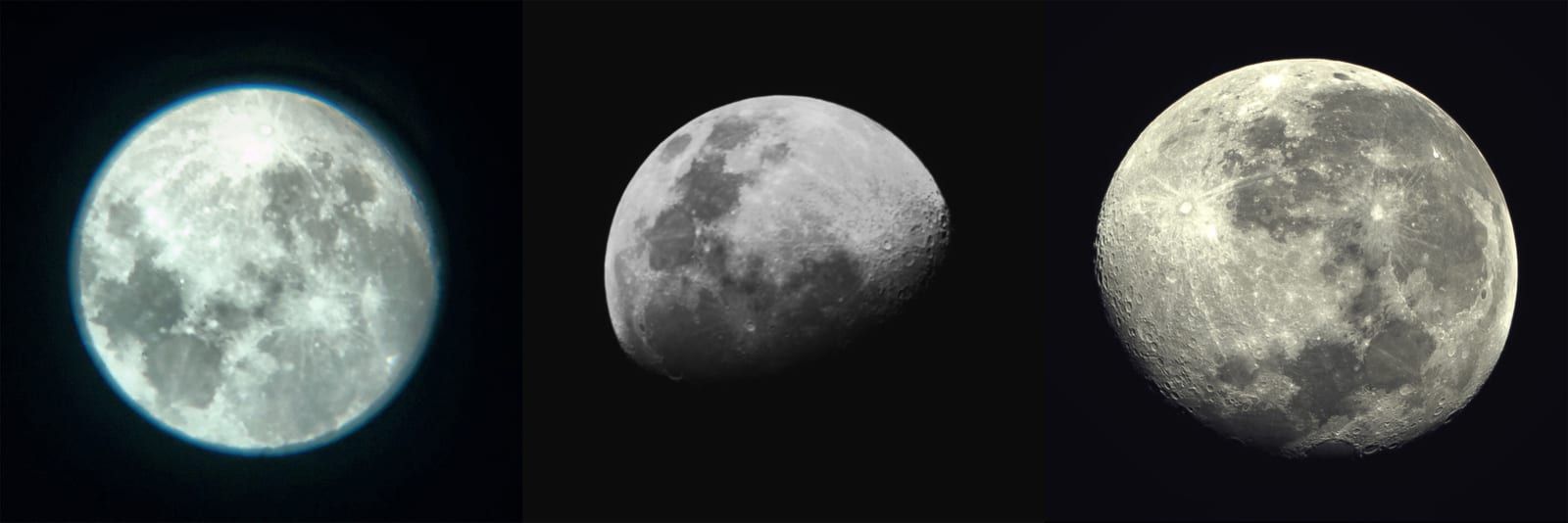 Progression of Moon Images